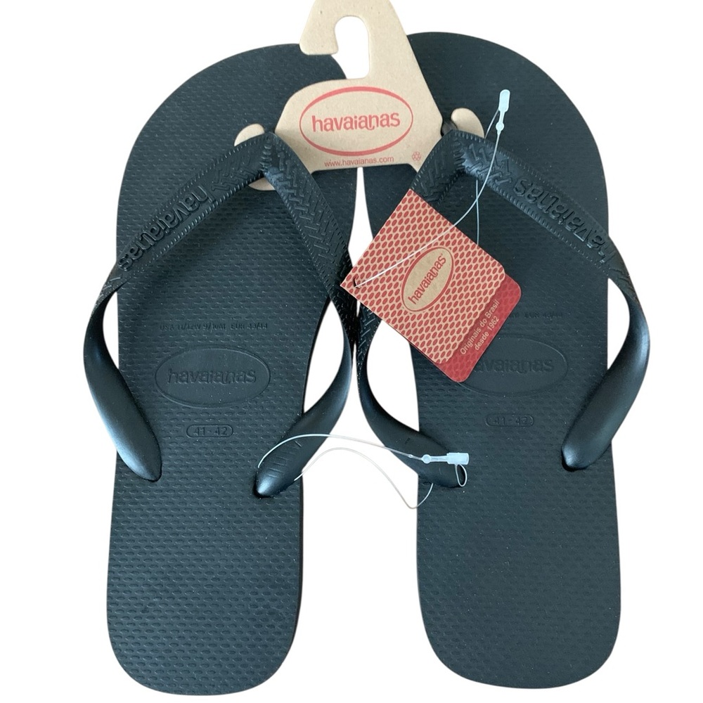 Havaianas NWT Black Slim Flip Flop Sandals Size 11//12W